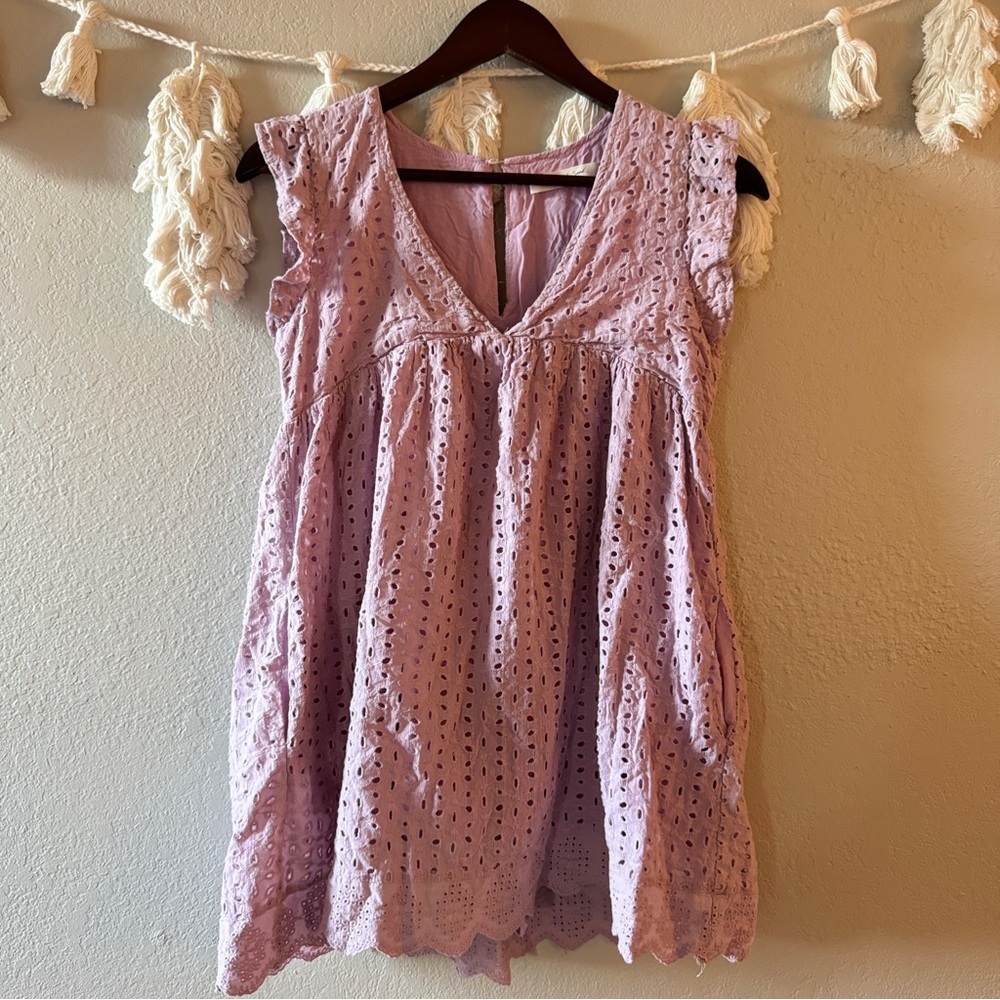 Mustard Seed | Eyelet Sleeveless Romper